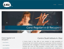 Tablet Screenshot of centrostudidiaz.it